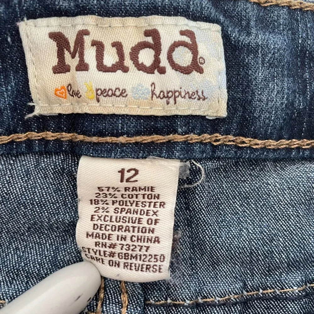MUDD Denim Jean Shorts Girls Size 12